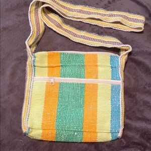 Colorful Striped Shoulder Bag